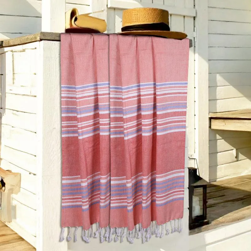 Jadore Bath Towel (Peach) - Set Of Two media 1