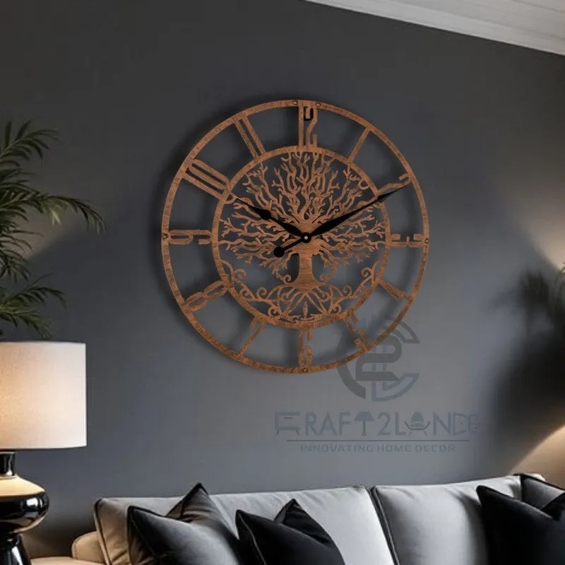 Spring Silent Wall Clock - Bronze media 4