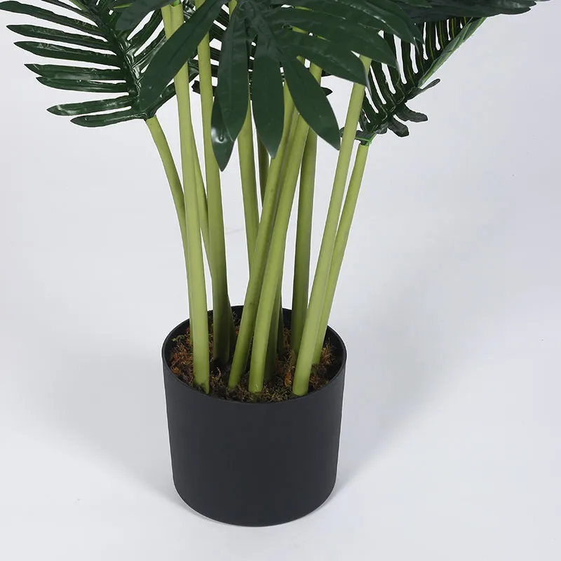 Frondelle Artificial Areca Palm With Black Plastic Pot - 4 Feet media 5