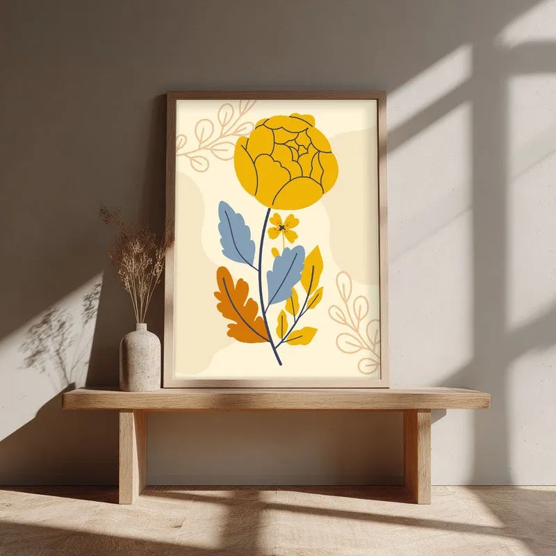 Summer Breeze Archival Canvas Wall Art - Natural Brown Frame media 3