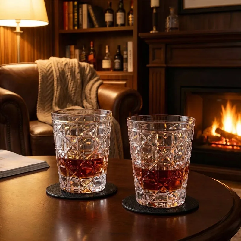 Crystal Sip Drinking Glasses (320 mL Each) - Set of Two media 1