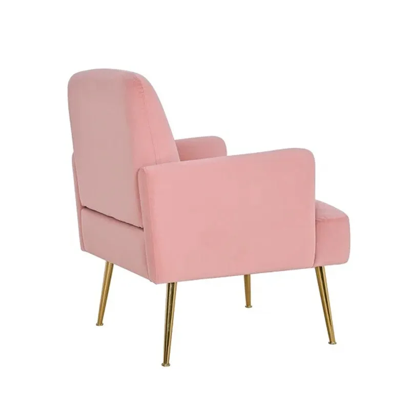 Serenza Neem Wood Accent Chair - Pink media 4
