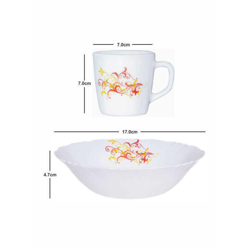 Cello Aksa Floral Tea & Snack Set - Five Piece Set media 5