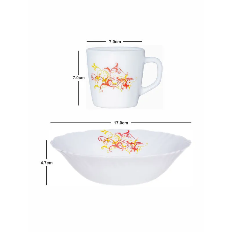 Cello Aksa Floral Tea & Snack Set - Five Piece Set media 5