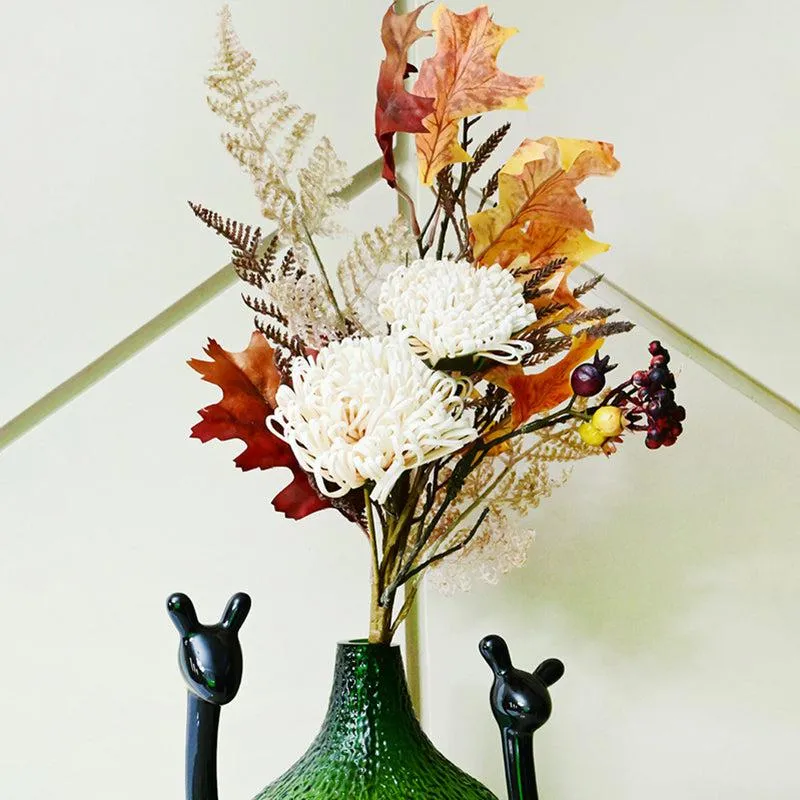 Artificial Dahlia Flower Bunch media 3