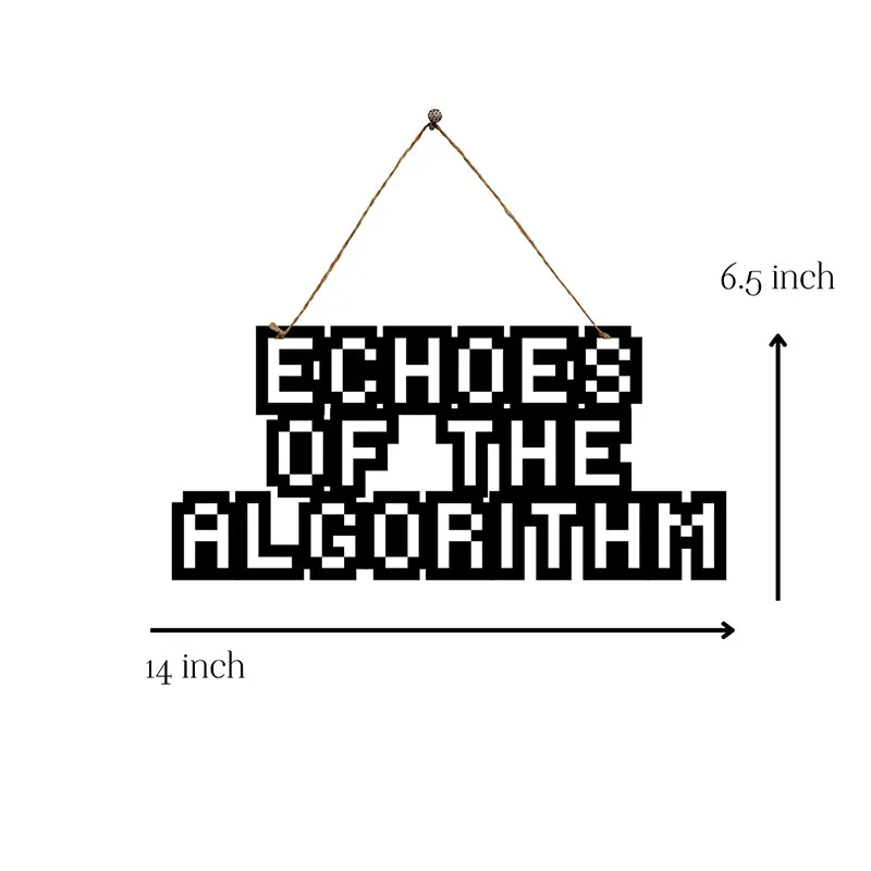 Echoes Of Algorithm Mild Steel Wall Accent media 5