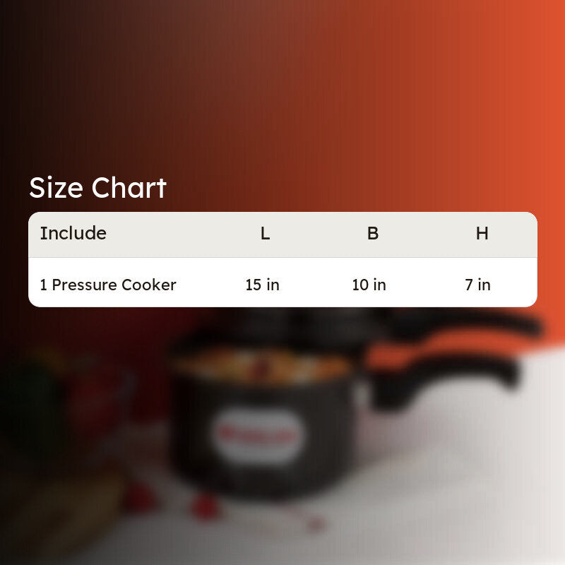 Nirlon Modern Hard Anodized Pressure Cooker - 5000 mL media 10