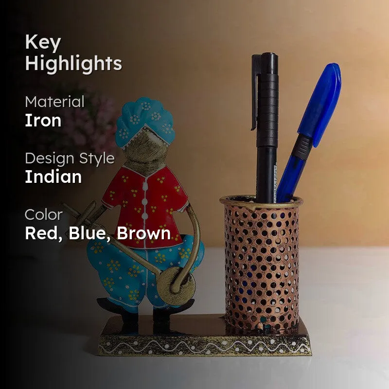 Traditional Musician Iron Desk Stationery Holder media 2