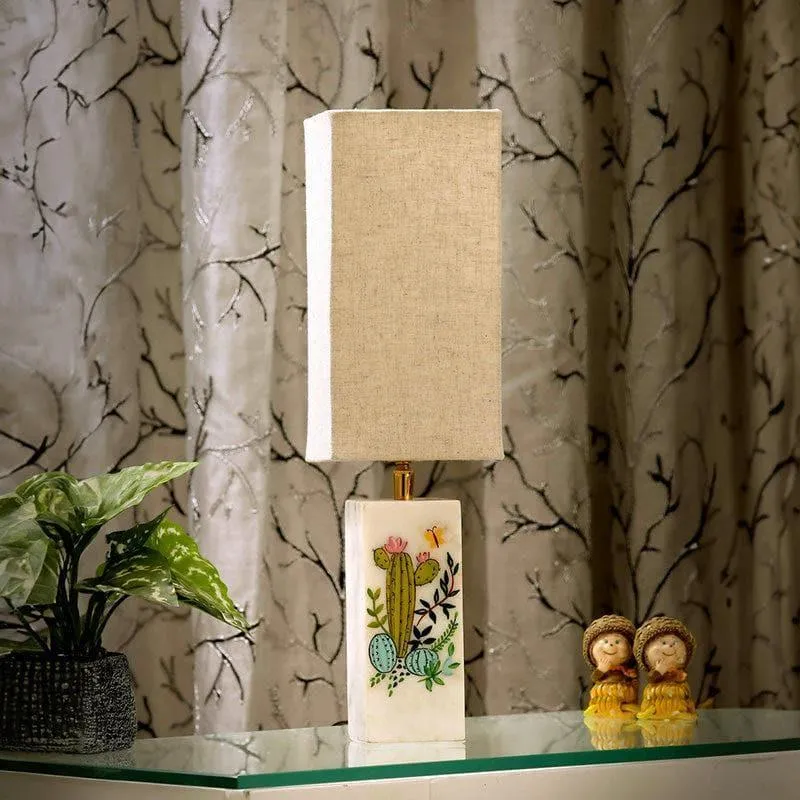 Glimmer Glam Cactus Fabric Table Lamp - Multicolor media 3