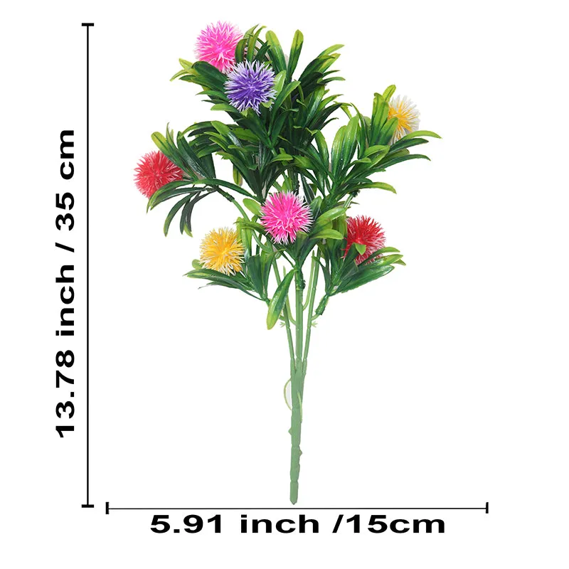 Faux Morca Flower Bunch (Multicolor) - Set Of Two media 5