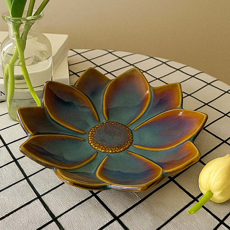 PetalCraft Ceramic Chip & Dip Platter media 3