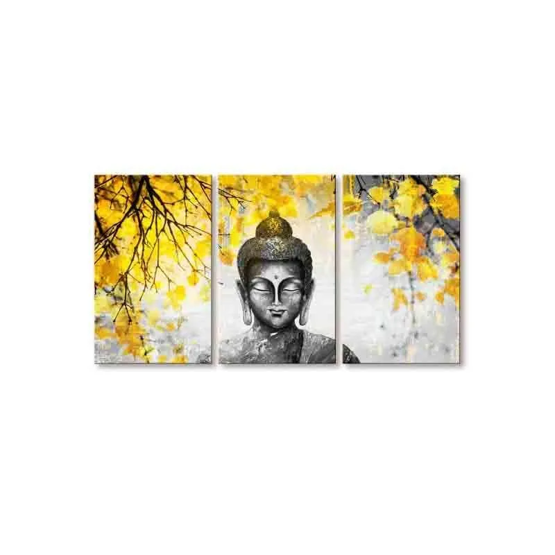 Serenity Cotton Canvas Wall Art - Set Of Three media 4