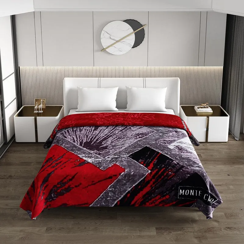 Monte Carlo Crimson Cascade Blanket - 850 GSM media 4