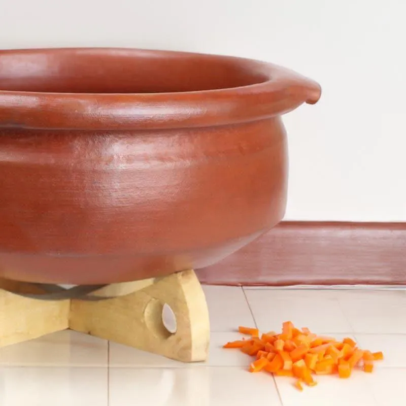 Vritra Clay Pot Brown 2000 mL / 9 Inches media 4