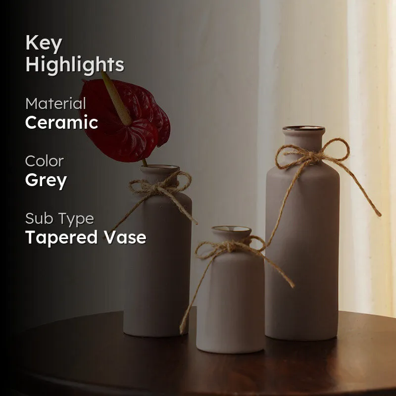 Alnira Bottle Vase (Grey) - Set Of Three media 2