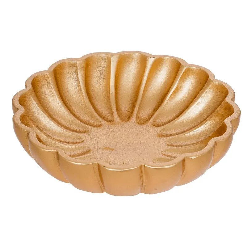 Lotus Petal Resin Urli - Gold media 8