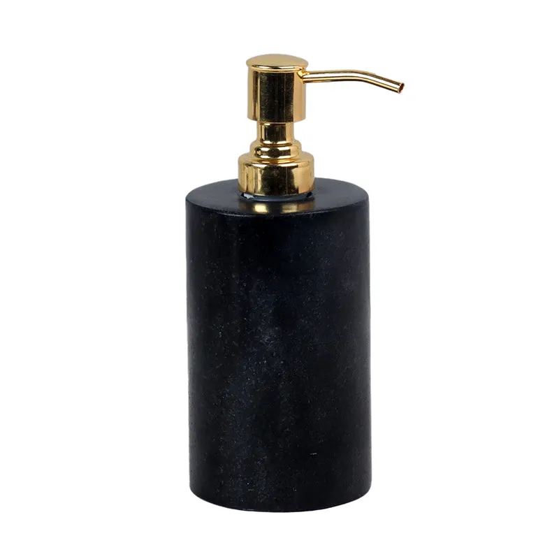 Alabaste Marble Soap Dispenser - Black & Gold media 3