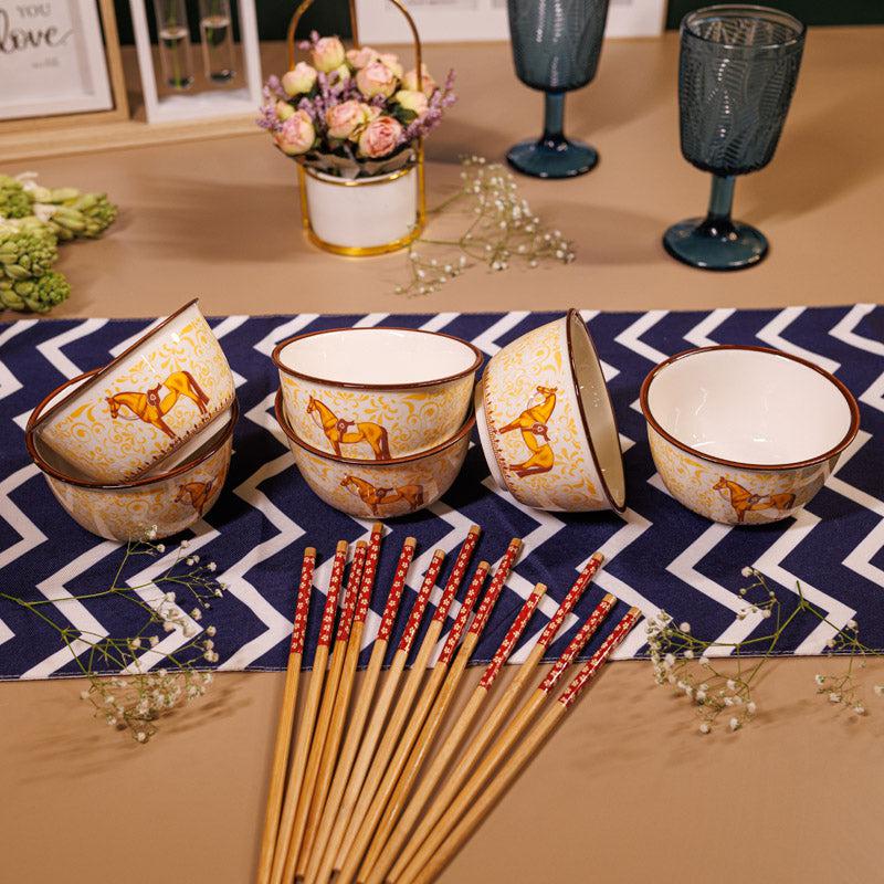Chetak Ethnic Serving Bowl (300 ML) - Set Of Six media 7