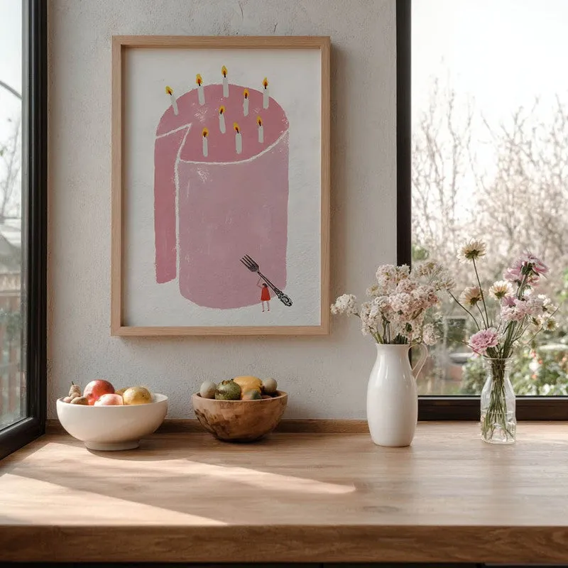 Sweet Slice Archival Canvas Wall Art - Brown media 6