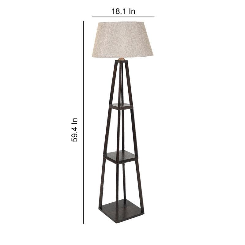 Seasa Wistera Floor Lamp With Shelf - Soft Beige media 6
