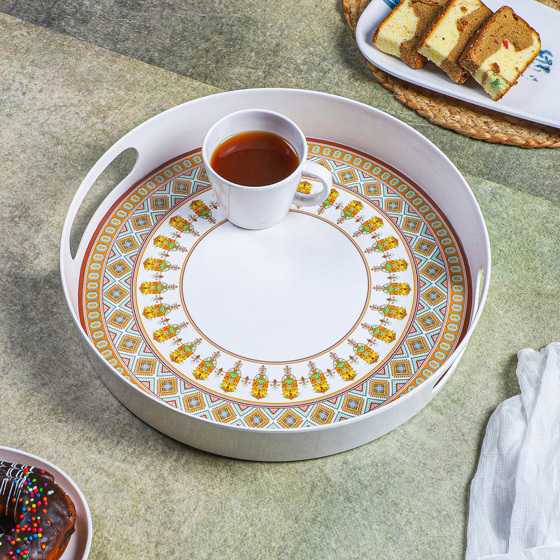 Autumn Mandala Melamine Serving Tray
