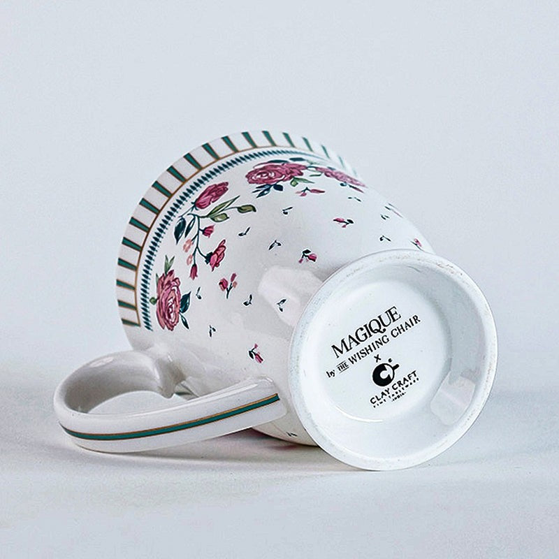 Magique: Portrait Of A Rose Ceramic Mug (250 mL Each) - Set Of Six image 8