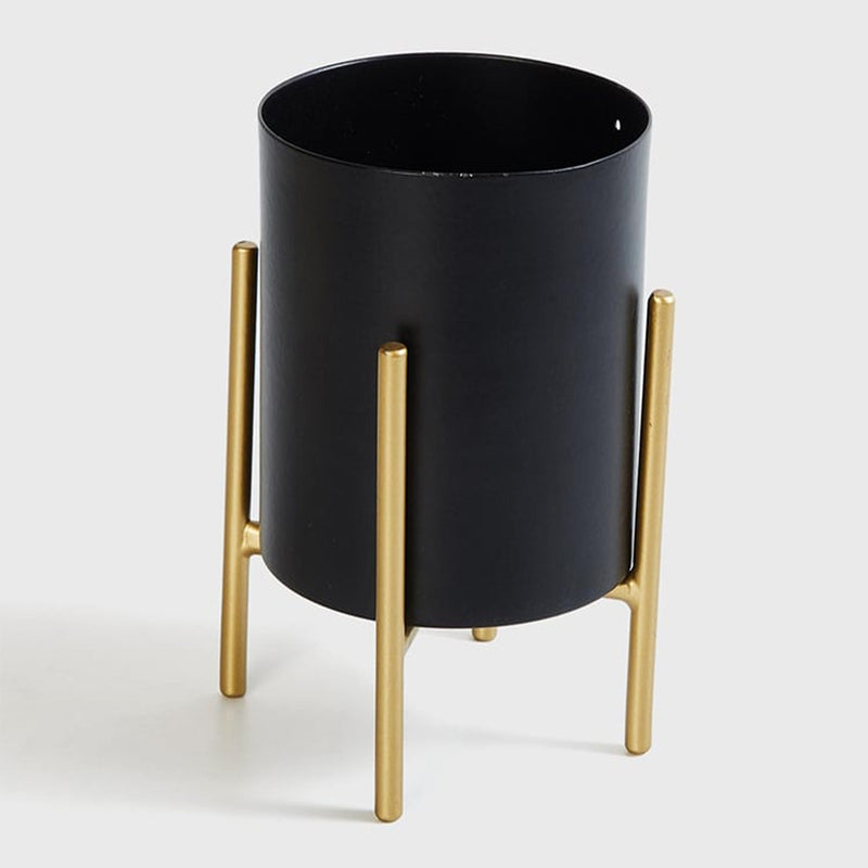 Ashiya Planter With Stand - Black media 3