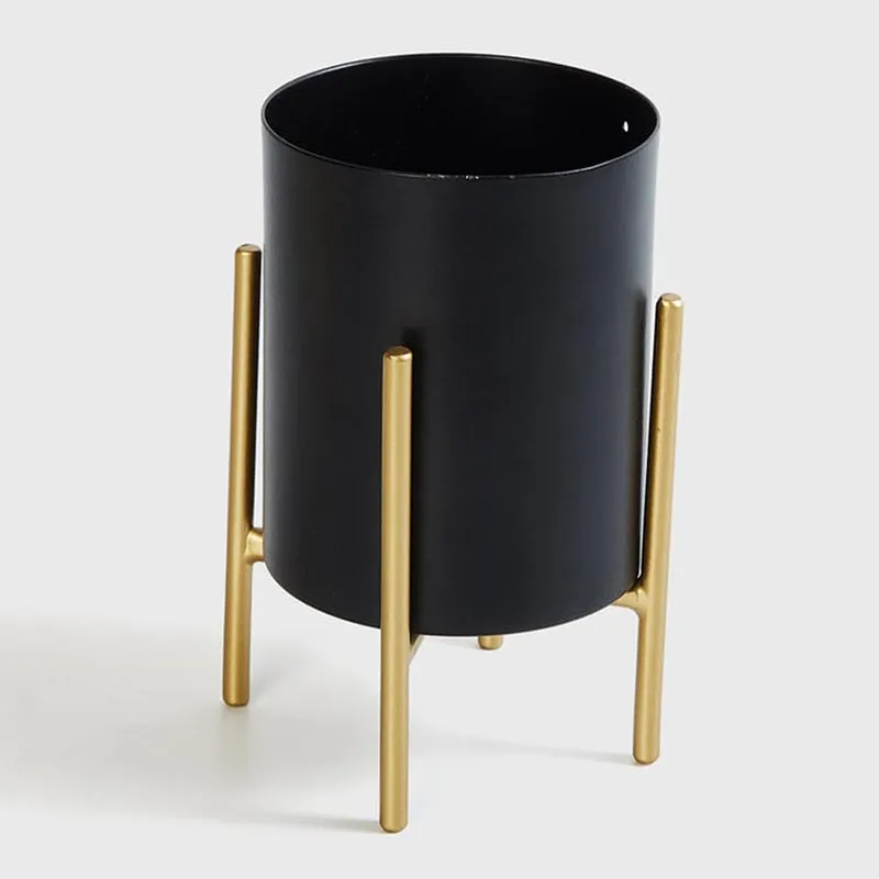 Ashiya Planter With Stand - Black media 3