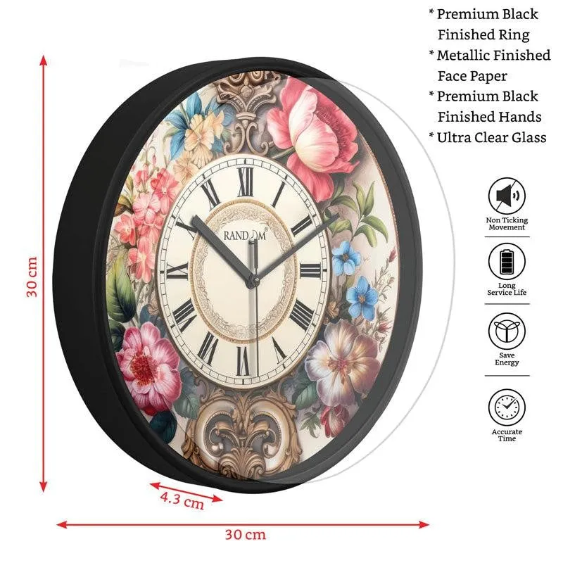 Fion Floral Wall Clock media 4