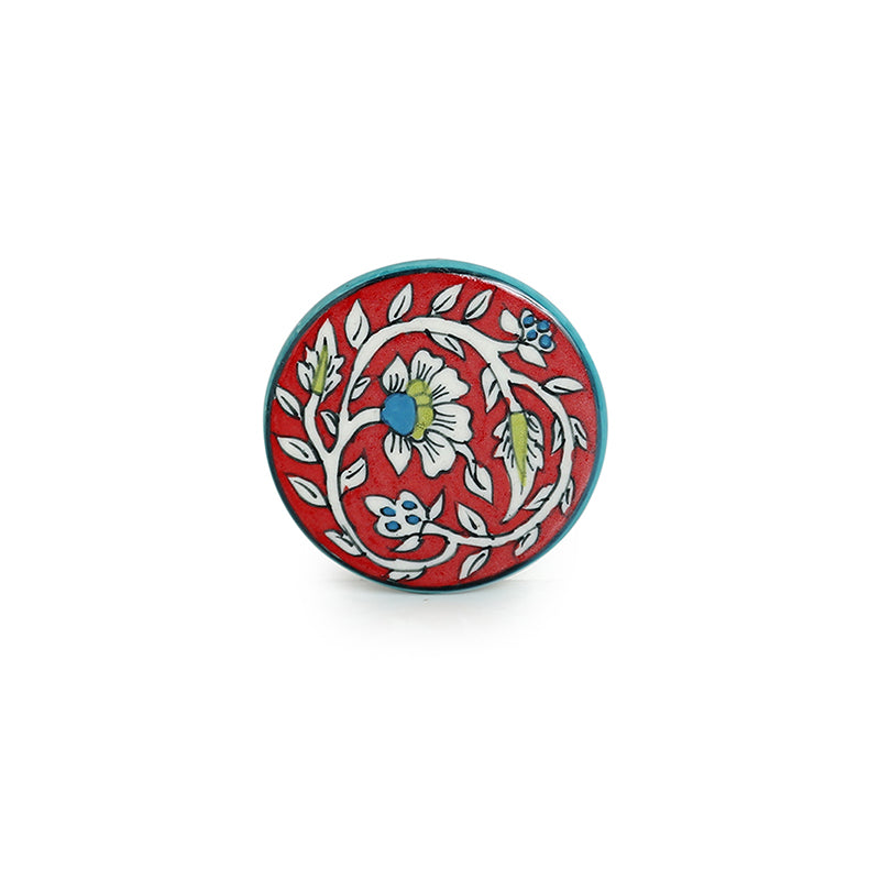 Rajwara Rang Ceramic Coaster - Set Of Four media 4