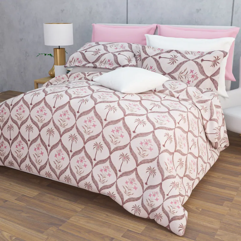 Suite Dreams Cotton Bedsheet (Light Pink) - 144 TC media 8