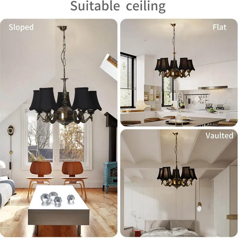 Mayuka Conical Golden Antique Ceiling Lamp media 5
