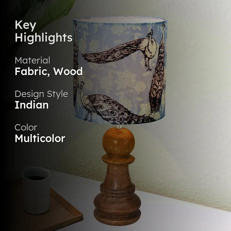 Morni Curve Fabric Table Lamp - Multicolor media 2
