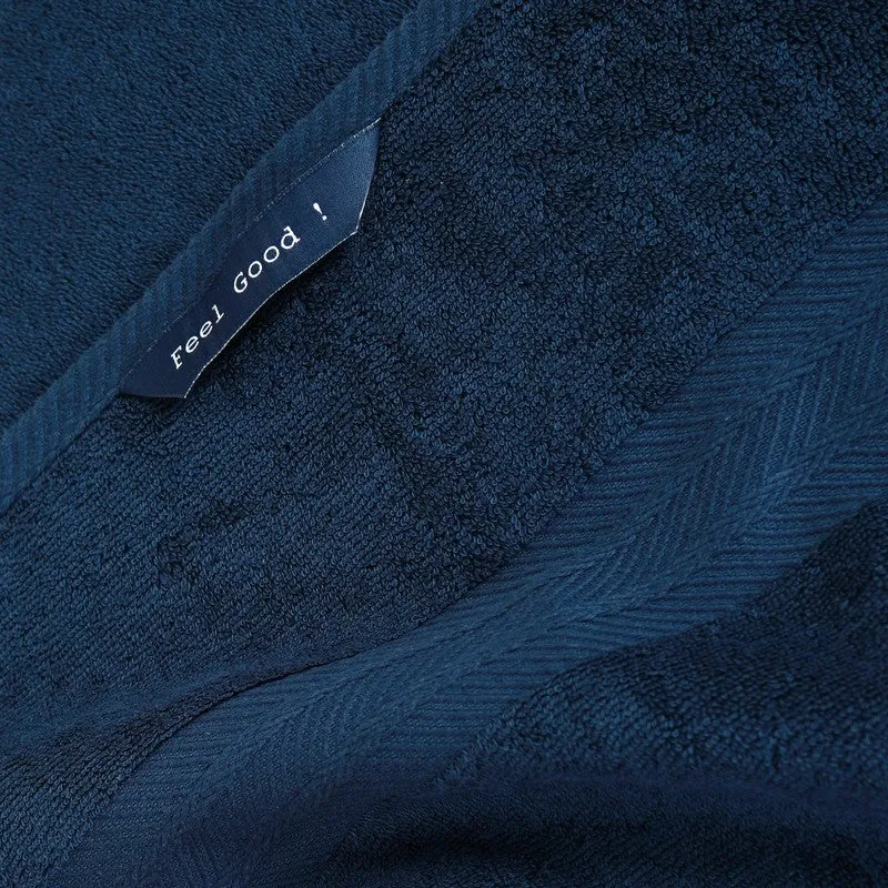 PlushAura Cotton Towel Sets (Dark Blue) - Set of Four media 5