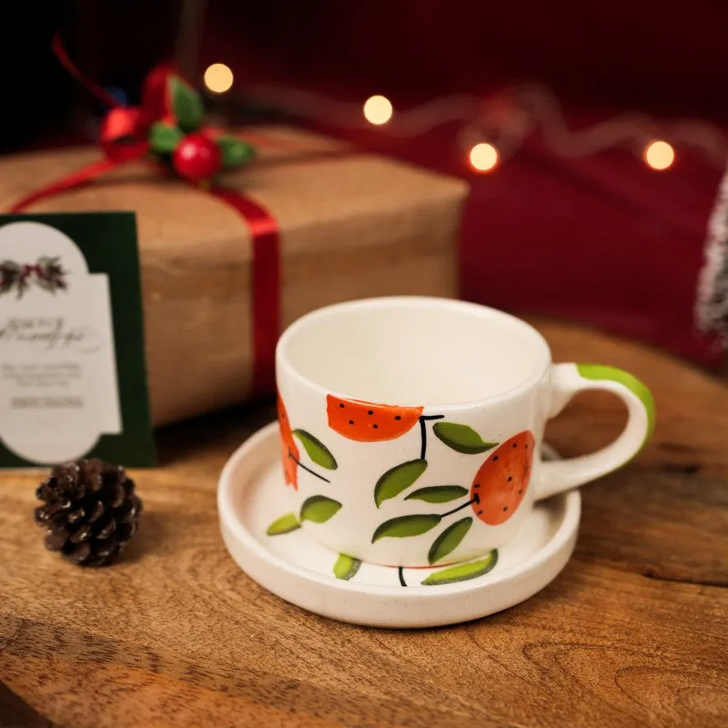 Holly Ceramic Coffee Mug (200 mL) - Two Piece Set media 3