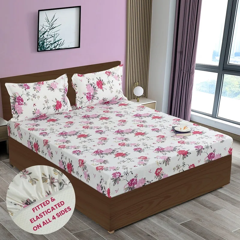Swayam Ruvo Rosa Cotton Bedsheet (Pink) - 200 TC media 6
