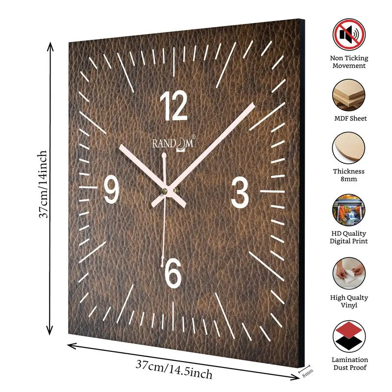 Velox Analog Wall Clock - Brown media 8