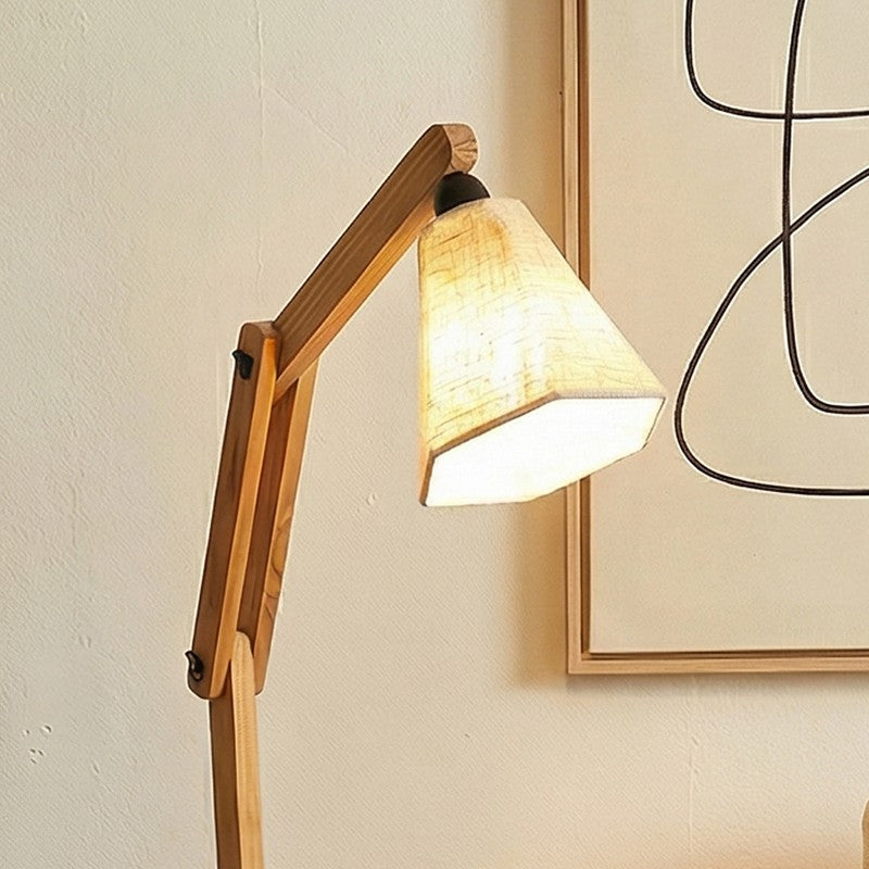 Echelon Shelf Wooden Floor Lamp With Jute Shade media 4
