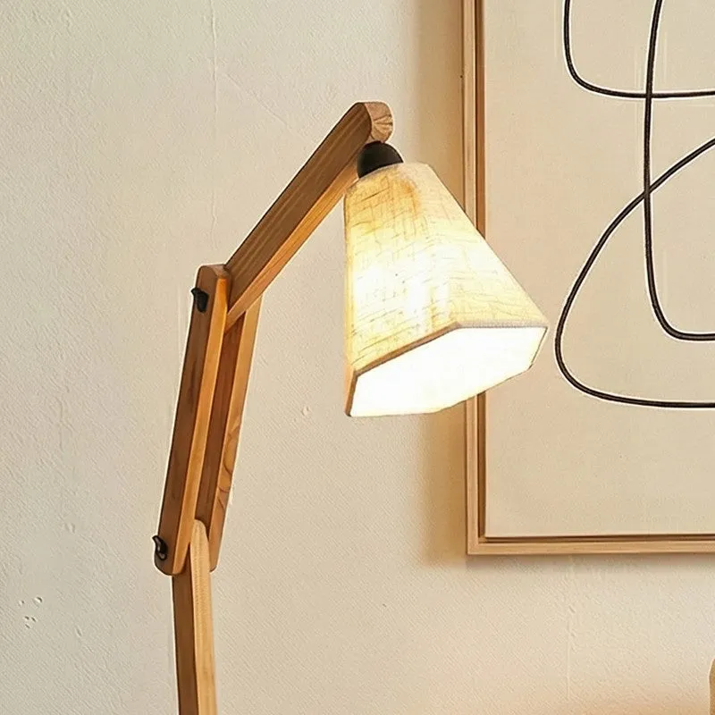 Echelon Shelf Wooden Floor Lamp With Jute Shade media 4