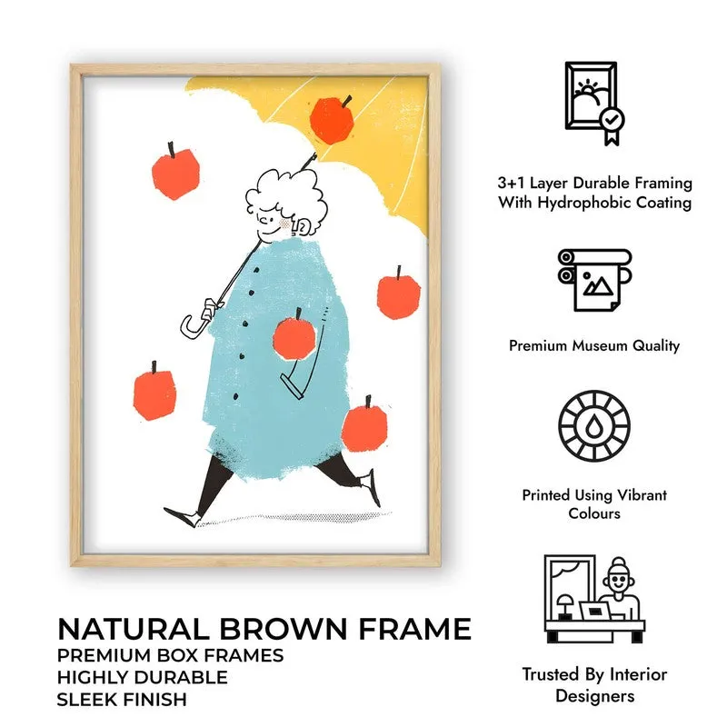 Fruit Fall Archival Canvas Wall Art - Brown media 10