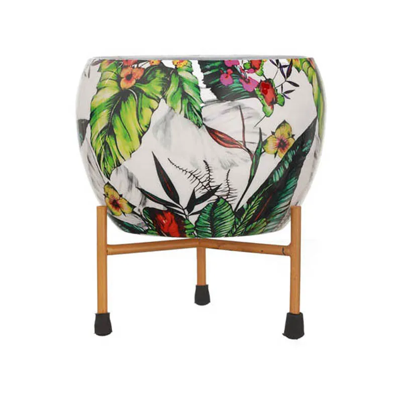Arrta Handcrafted Planter With Stand - Four Piece Set - 6