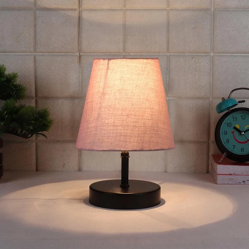 Otravo Fabric Table Lamp - Grey,Black media 1