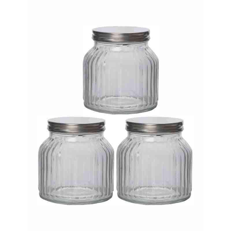Reveto Storage Jar with Metal Lid (710 mL Each) - Set of Three media 3