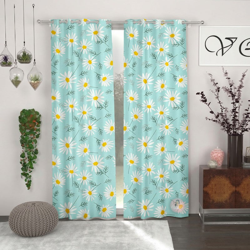 Floral Bloom Charm Curtains - Set of Two