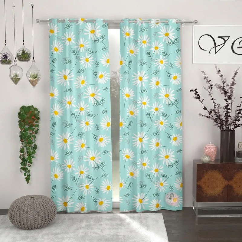 Floral Bloom Charm Curtains - Set of Two media 1