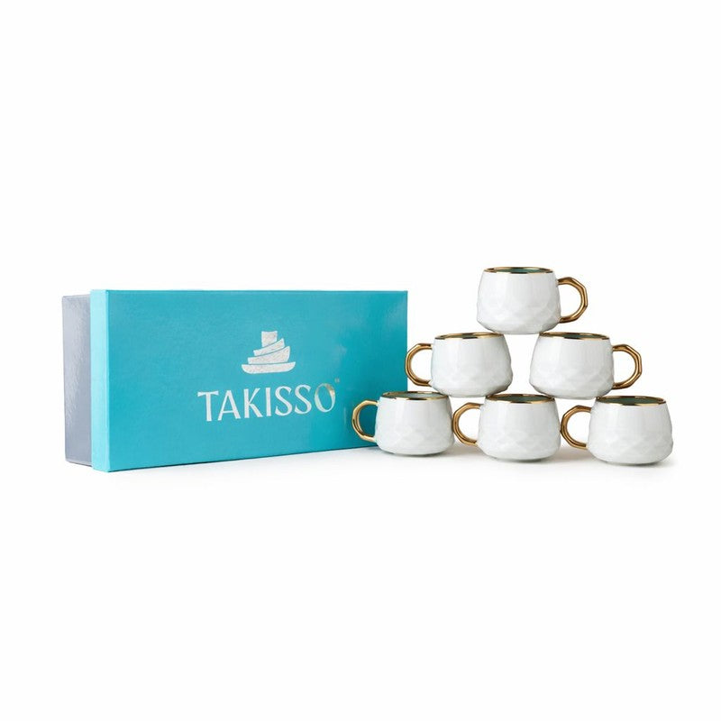 LuxeSip Porcelain Tea Cup (200 mL Each) - Set Of Six media 4