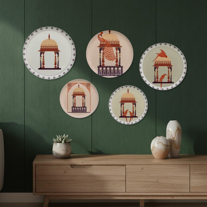 Royal Veranda Metal Wall Plates - Set of Five media 3
