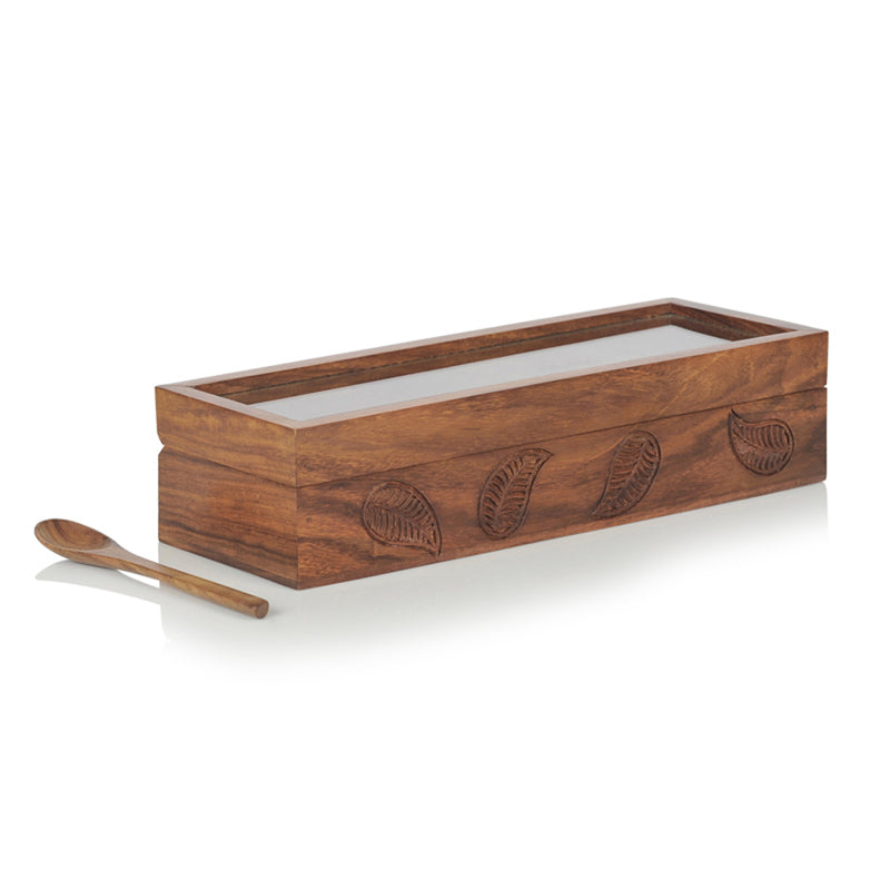 Nuo Sheesham Wood Spice Box media 3