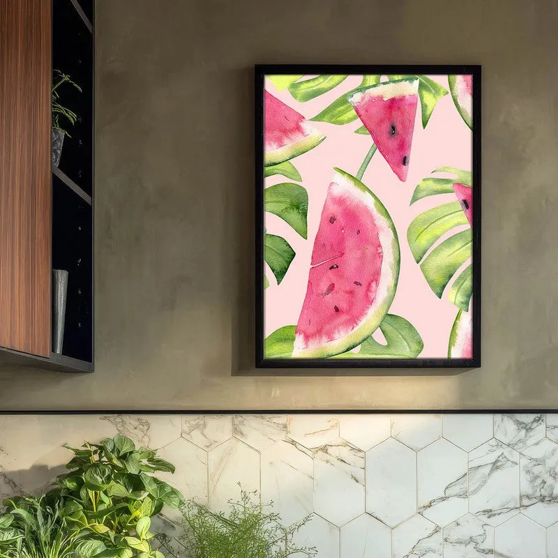 MelonBlast Archival Canvas Wall Art - Black media 3