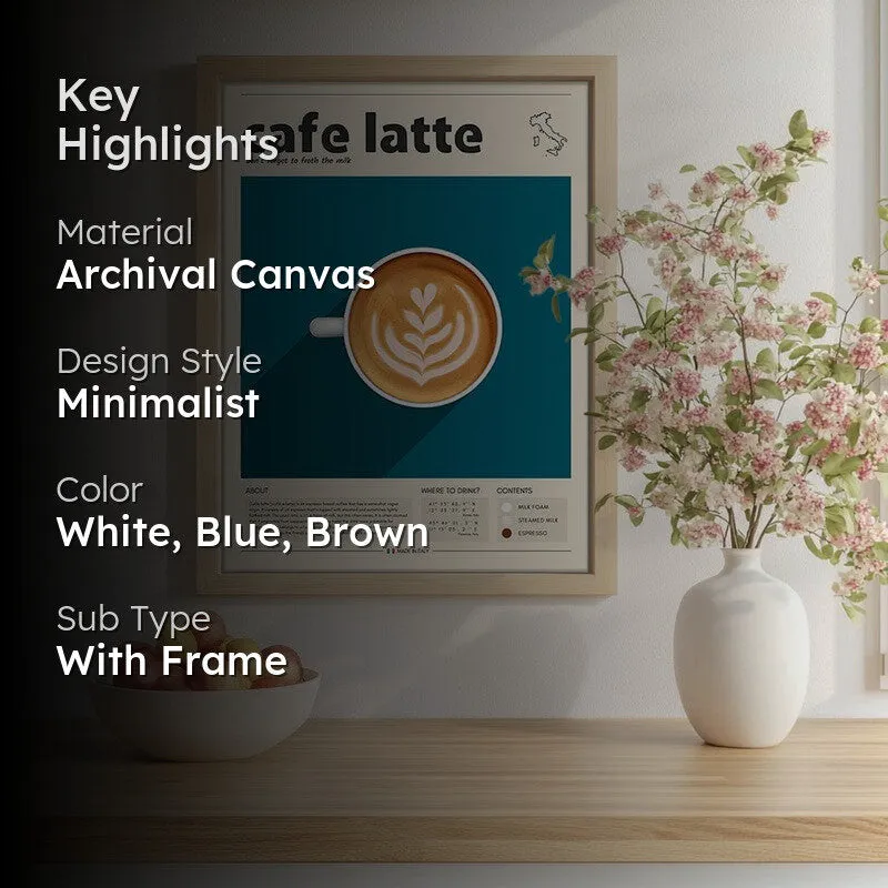 Barista Bloom Archival Canvas Wall Art - Brown media 2